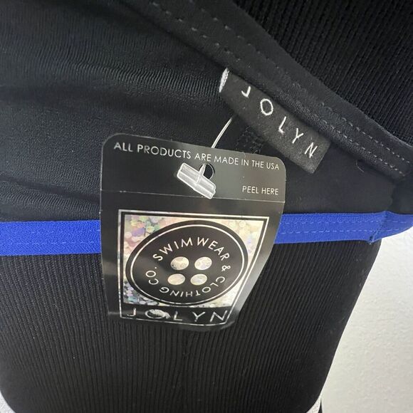 Jolyn Bikini Swim Top Luke Small  Black (Blueberry Watermelon Trim) New with tag - Picture 4 of 6